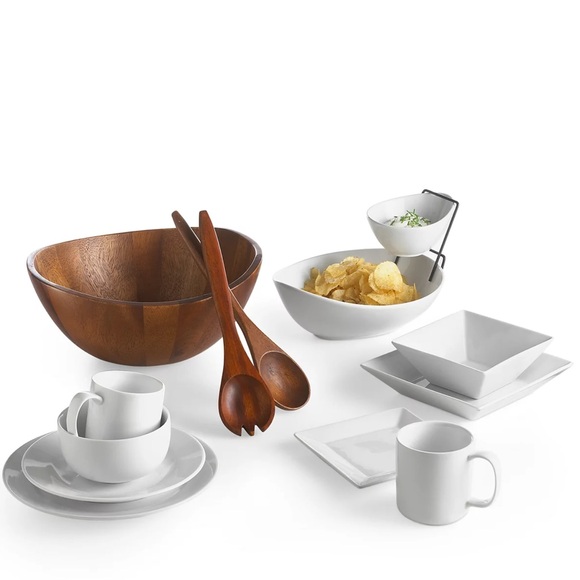New the Cellar , Acacia Wood 3 Piece Salad Set, Created for Macy's - Picture 4 of 10